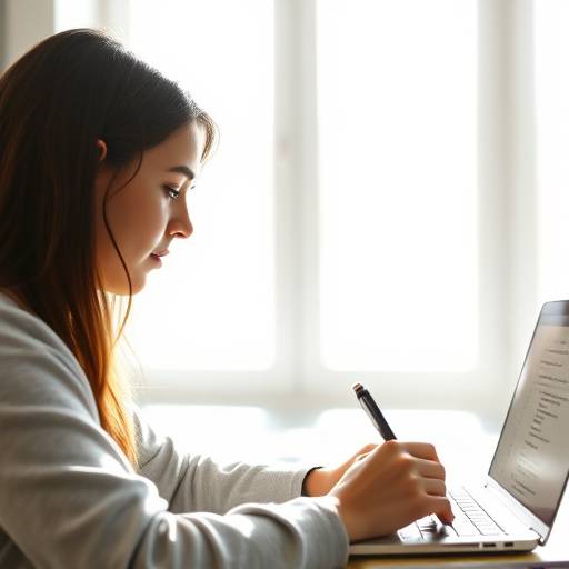 √âtudiant remplissant un formulaire d'inscription en ligne